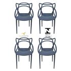 Cadeira Allegra Top Chairs Azul Petróleo - kit com 4