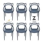 Cadeira Allegra Top Chairs Azul Petróleo - kit com 6