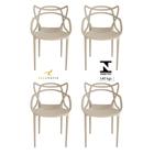 Cadeira Allegra Top Chairs Nude - kit com 4