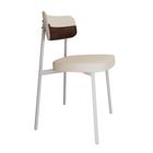 Cadeira Alloa fixa C/4 Pés 50 X 44,7 X 83,8 cm C/1 Un. Pés Brancos