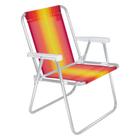 Cadeira Alta Alumínio 2101 Vermelho e Amarelo - Mor