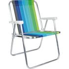 Cadeira alta aluminio cores diversas