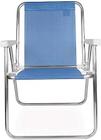 Cadeira Alta Alumínio Mor 110 KG - Azul
