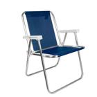 Cadeira Alta Alumínio Sannet Azul Marinho Mor