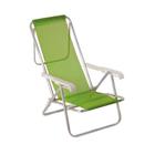 Cadeira Alumínio 8 Posições Dobrável 90 kg Sannet Verde - Mor, Opção: Verde