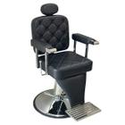 Cadeira Barbeiro Reclinável Base Redonda IWCBRBR005