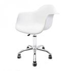 Cadeira Base Cromada Eames Arm Office DSW-M