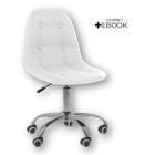 Cadeira Base Giratória Office Eiffel Botonê Ajustável com Ebook