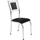 Cadeira Belize Cromado/Preto 10760 - Wj Design