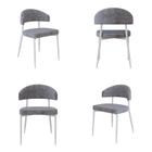 Cadeira Bless Fixa com 4 Pés 55 X 52,5 X 77,5 Cm com 4 Unidades
