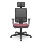 Cadeira Brizza Presidente Com Apoio Braços 3D PP BackPlax Plaxmetal NR-17 Ergonômica