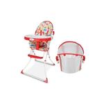 Cadeira Cadeirao Alimentacao Bbebe Cadeirinha Infantil Portatil Refeição Comer Criança Reclinável Papa e Soneca Alta Dobravel Flash Baby Style