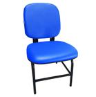 Cadeira Cadeirão Reforçado Para Obeso Plus Size 170 Kg Anatômica material sintético Azul
