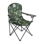 Cadeira Camping Camuflada Dobrável Araguaia Comfort Max Bel