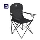 Cadeira camping dobrável araguaia comfort max camuflada ou preta 150kg Bel