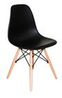 Cadeira Charles Eames Dkr Eiffel Wood Madeira Preta - Universal Mix