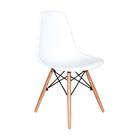 Cadeira Charles Eames Eiffel Wood Design - Branca