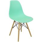 Cadeira Charles Eames Eiffel Wood Design Verde Agua
