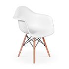 Cadeira Charles Eames Wood Daw Com Braços - Design - Branca