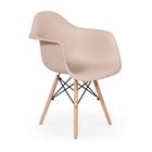 Cadeira Charles Eames Wood Daw Com Braços - Design - Nude