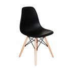 Cadeira Charles Eames Wood Dsw Preta - Base Madeira - Universal Mix