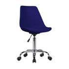 Cadeira Chicago Azul Polipropileno Couro 92x47x53cm Fratini