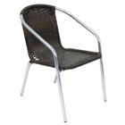 Cadeira Dália Fibra e Alumínio Para Área Externa Polido/Mescla Argila