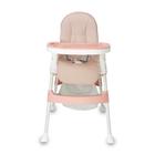 Cadeira de Alimentação Infantil para Bebê Multmaxx até 24Kg com Ajuste de 3 Posições Rosa