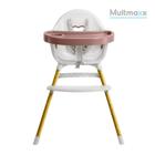 Cadeira de Alimentação para Bebê até 15kg com Ajuste de Altura Multmaxx - Rosa