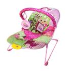 Cadeira de Balanço P/ Bebê Musical e Vibra Suporta 9Kg Rosa
