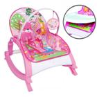 Cadeira de Balanço P/ Bebê Musical Rosa Bandeja Alimentação - Color Baby
