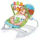 Cadeira de Bebê Descanso Infantil Repouseira Musical Vibratória Alimentação Refeição Função Balanço e Deitado Esquilinho
