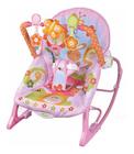 Cadeira de Descanso Rosa Acolchoada Para Bebês Com Som, Vibração e Função Balanço