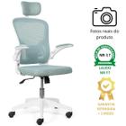 Cadeira de Escritório Brin7 B7 001 Ergonômica Branca Mesh