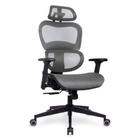 Cadeira de Escritório DT3 Alera Grey - Encosto Reclinável 132 - Apoio de Cabeça Ajustável - Cinza