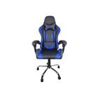 Cadeira de Escritório Gamer Empoli EM-GC01 Loki - Design Ergonômico e Conforto Superior - Preto/Azul - Vila Brasil