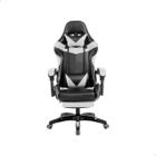 Cadeira de Escritório Gamer Ergonômica Branco com Preto - Prizi