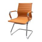Cadeira De Escritório Interlocutor Fixa Baixa Stripes Esteirinha Charles Eames Eiffel Caramelo - Cadeiras INC