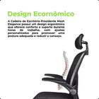 Cadeira De Escritório Presidente Executivo Metal Cromado 360