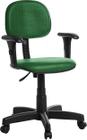 Cadeira de Escritório Secretaria Com Braço Verde RJ