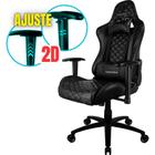Cadeira de Escritório ThunderX3 Tgc12 gamer Ergonômica Preto com Estofado de material sintético Apoios de braços confortável