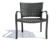 Cadeira De Fibra Sintética E Alumínio De Varanda Jardim