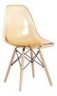 Cadeira de jantar Eames Chair em Acrílico na cor Ambar