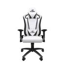 Cadeira de Jogos Gamer Deluxe Pro em Branco e Preto