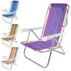 Cadeira de Praia Aluminio Reclinável 8 Posições Sortida Bel
