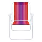 Cadeira de Praia Dobrável Aço Pintado até 110kg Color MOR