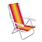 Cadeira De Praia Reclinável Alumínio 8 Posições Mor Cores