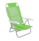 Cadeira de Praia Reclinável Sunny em Alumínio Verde Bel