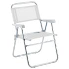 Cadeira de praia sun aluminio branco