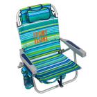 Cadeira de Praia Tommy Bahama com Mochila - 5 Posições - Pacote com 2 Unidades (Verde)